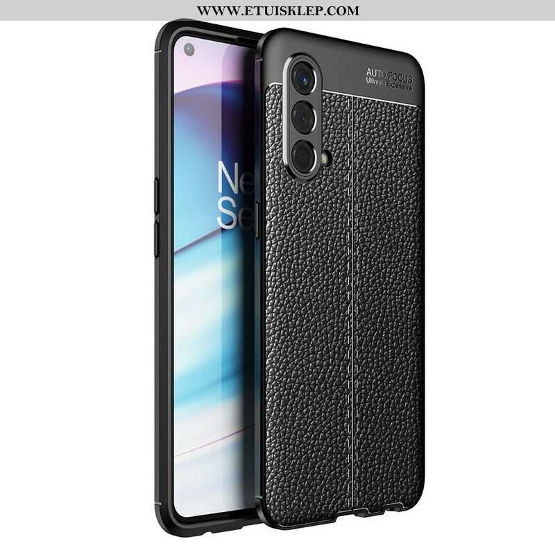 Etui do OnePlus Nord CE 5G Efekt Skóry Liczi Z Podwójną Linią